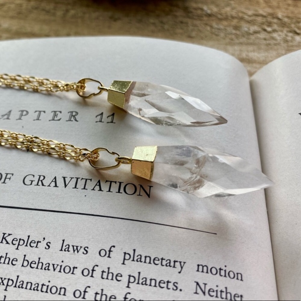 Crystal Spike Pendant Necklace